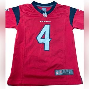 NIKE  BOYS HOUSTON TEXANS NFL JERSEY - DESHAUN WATSON #4 Size Small